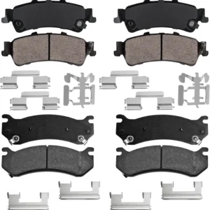 Ceramic Brake Pads Front&Rear For 1999-2005 Chevy Silverado GMC Sierra 1500 (For: 1999 Chevrolet Silverado 1500)